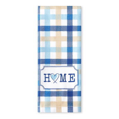 Thyme&Table Cotton Waffle Kitchen Towels - Blue & White - 3 Pieces