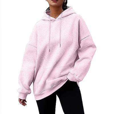 Womens Cute Hoodies Casual Plus Size Pullover Solid Color Basics Clothing  Fashion Preppy Clothes Fall Outfits