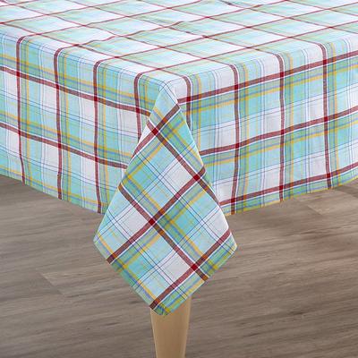 Spring Plaid Tablecloth