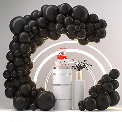 100pcs 12 Inch Balloons (Black and White Balloons)Premium Thickened Latex  Balloons for Black and White Party Decorations 