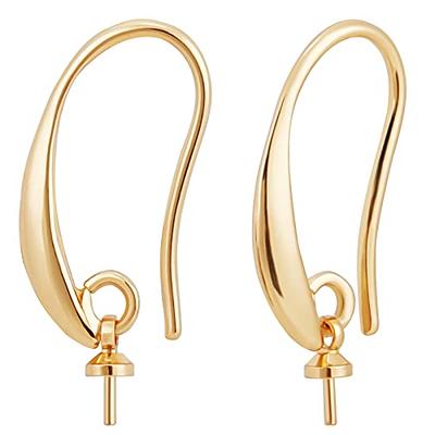 Gold Plated Over Brass Fish Hooks Earring Hooks Ear Wires Fishhook