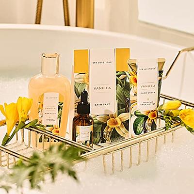 Spa Luxetique Spa Gift Basket Vanilla Gift Baskets for Women Luxury 15 Pcs Bath