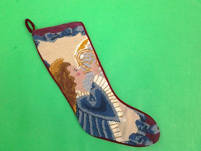 Needlepoint Stocking - Angel