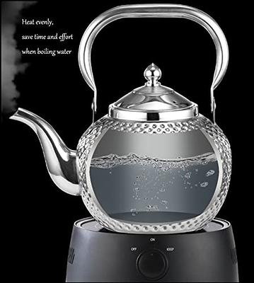 Loose Leaf Tea Pot, Stovetop Tea Kettle, Restaurant Tea Maker, Stainless  Steel Teapot Water Kettle with infuser for Induction Gas, Office, Hotel 2L