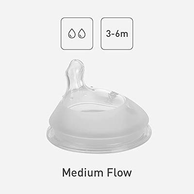 haakaa Silicone Baby Bottle Nipple, Bottle Nipple with Anti-Colic Teat,Medium  Flow, 3M+, 2pcs - Yahoo Shopping