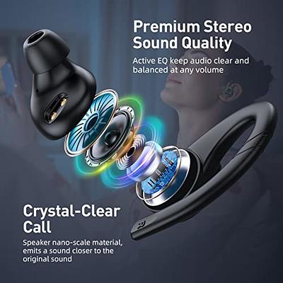 Wireless Earbuds Bluetooth Headphones 70hrs Playback Ear Buds IPX7  Waterproof Wireless Charging Case & Dual Power Display Over-Ear Stereo Bass