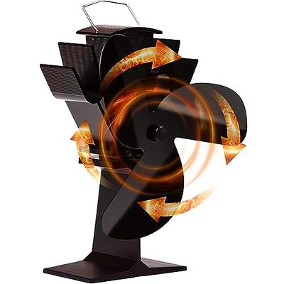 Tomersun Wood Stove Fan, 5 Blades Fireplace Fan, Heat Powered Stove Fan for  Wood Burning Stove/Pellet/Log Burner/Fireplace… - Yahoo Shopping