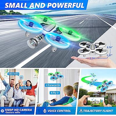 Heygelo S60 Drones for Kids, Mini Drone with LED Lights for Beginners, RC  Quadcopter with Altitude Hold and Headless Mode, Full Propeller Protect, 3D