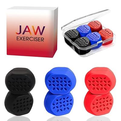 6pcs Jawline Exerciser for Men & Women | 3 Resistance Levels Silicone Jaw  Exerciser Tablets | Powerful Jaw Trainer & Jawline Shaper for All Level