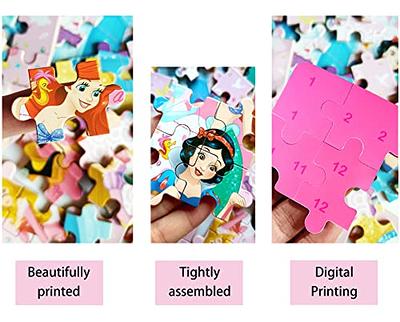 NEILDEN Disney Jigsaw Puzzles,Disney 60 Pieces Puzzles for Kids Ages  4-8,Learning Educational Puzzles for Children Girls and Boys,Packed in Tin