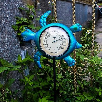 X-PREK Outdoor Decorative Thermometer, Indoor Thermometer with Wide  Temperature Range Metal Crab Garden Stake Outside Thermometer for Patio Yard  Garden - Yahoo Shopping