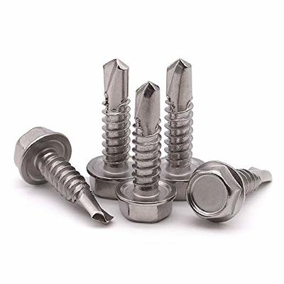 10 x 1 (50 Pack) Hex Washer Head Self Drilling Screws (1/2 to 2