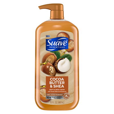 Suave Men Face & Body Wash, with Shea Butter & Coconut Oil, 30 oz, White