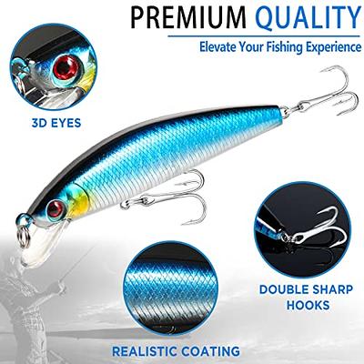  PLUSINNO Fishing Lures for 12 Rigs, Tackle Box with