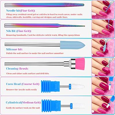 Amazon.com: YaFex 20pcs Nail Drill Bits Set, 3/32 Inch Professional Ceramic  Diamond Cuticle Drill Bits for Nails, Electric Efile Nail File Bits for  Acrylic Gel Nails Manicure Pedicure : Beauty & Personal