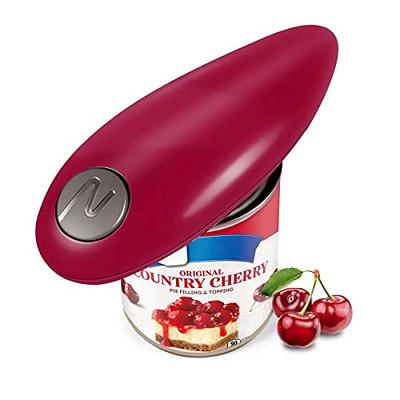 Kitchen Mama Electric Can Opener: Open Your Cans with A Simple Push of  Button - Smooth Edge, Food-Safe and Battery Operated Handheld Can Opener(Red)  