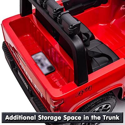 12V 2 Seater Kids Ride on Car w/ Storage Room-Red