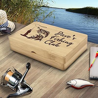 Engraved Fishing Box, Fishing Tackle Box, Laser Engraved Jig Box, Fishing Gear, Custom Fly Fishing Box