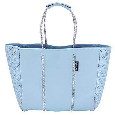 QOGiR Neoprene Multipurpose Beach Bag Tote with Inner Zipper Pocket (Light  Blue, Large) - Yahoo Shopping