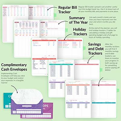 GoGirl Budget Book – Undated Colorful Monthly Financial Planner