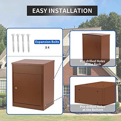 Yoocabinet Package Delivery Boxes for Outside, Extra Large Mailbox