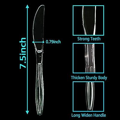 Plastic Knives - Clear Disposable Steak Knives