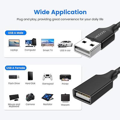 Universal USB 3.0 2.0 Male To Dual USB 3.0 Female Jack Splitter 2 Port USB  Hub