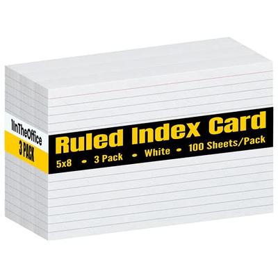 Oxford OXF 41EE 4 x 6 White Ruled Index Card - 100/Pack