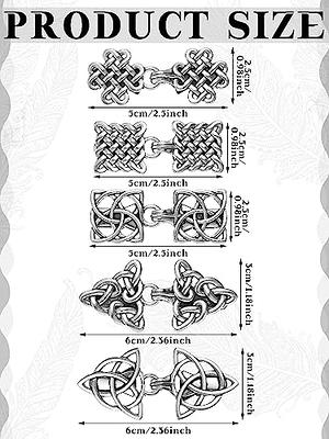 Handmade ornate Celtic knot copper cardigan clasp or sweater clasp