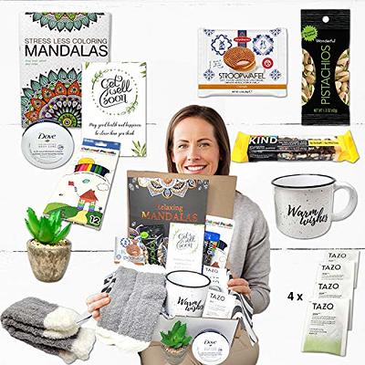  Get Well Soon Gifts for Women - Care Package for Women Stress  Relief - Get Well Soon Gift Basket for Women After Surgery - Encouragement  & Feel Better Soon Gifts for