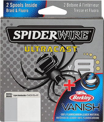 SpiderWire Ultracast Invisi-Braid, Translucent, 20lb Fishing Line