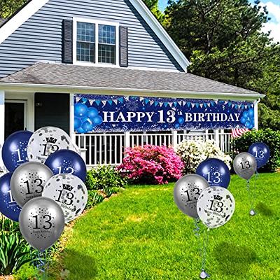  Navy Blue 13th Birthday Decorations for Boys and Girls