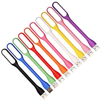  AOZITA Mini USB Type C LED RGB Light Brightness Adjustable 8  Color Changeable for Car, Laptop, Keyboard. Atmosphere Smart Type-C Night  Lamp for Home Decoration (Quantity: 4) : Electronics