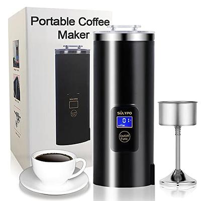 PARACITY Coffee Grinder Electric Burr, Small Cordless Coffee Grinder Mini  with Multi Grind Setting, Portable Coffee Bean Grinder Automatic for