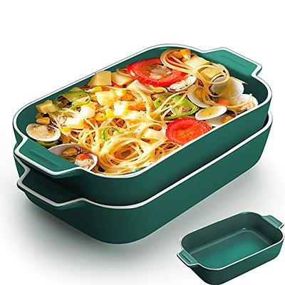 Au Gratin Baking Dishes, YFWOOD 8.7''X5'' Small Casserole Dishes for The  Oven, Bakeware With Double Handle for Casseroles, Lasagna & Cobblers, Oven,  Microwave & Dishwasher Safe,Set Of 2,Green - Yahoo Shopping