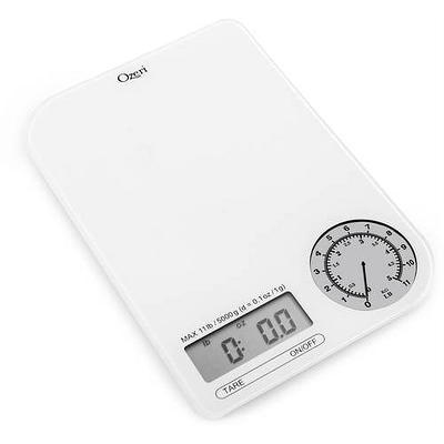 Ozeri Pro II Digital Kitchen Scale with Removable Glass Platform and Countdown Timer