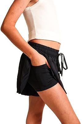 CRZ YOGA Women's High Waisted Running Shorts Mesh Liner - 3