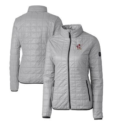 Cutter & Buck Gray Louisville Cardinals Primary Team Logo Rainier PrimaLoft  Eco Insulated Full-Zip Puffer Jacket