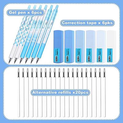 Sonuimy Black Ink Gel Pen with Correction Tapes, 6pcs Journaling Pens &  6pcs Correction Tapes & 20 pcs Refills, Assorted Colors, Supplies for  Office School College Planner Kid Student - Yahoo Shopping