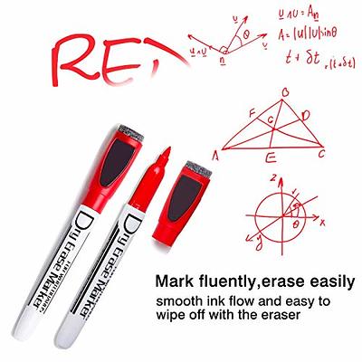 Volcanics Black Dry Erase Markers Bulk Pack of 60 Low Odor Fine Tip Whiteboard Pens for Whiteboard Dry Erase Calendar