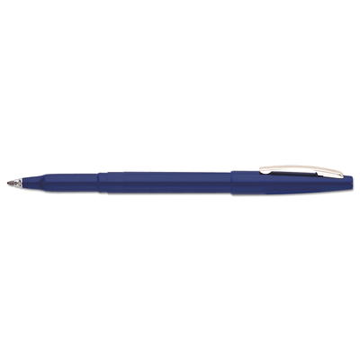 Quill Brand® Rollerball Pens, Fine Point, Blue, Dozen (32158-QL)