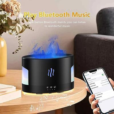 DEPULAT Flame Aroma Diffuser 450ml,Air Humidifier with Bluetooth  Speaker、Remote Control,Timer(1/3/5H) Auto-Off 7 Color Ambient Light Aromatherapy  Essential Oils Diffuser Humidifier(Black) - Yahoo Shopping