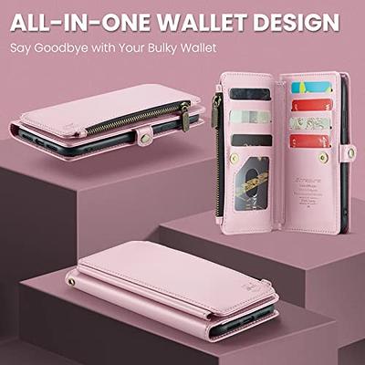 Magnetic Detachable Leather Wallet Case with RFID Blocker for Apple iPhone 11 Pro 5.8 - Nude Pink