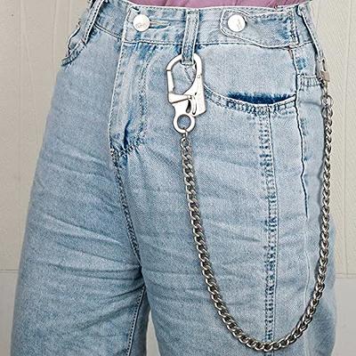 3pcs Pocket Chain Jeans Chains Women Pants Chain Waist Chain Belt C
