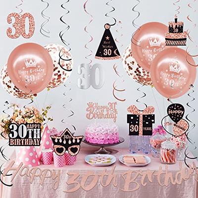 Happy 30th birthday Cake Topper - Rose Gold 30th birthday cake topper, 30th birthday  party decorations, gold 30th birthday cake topper，30 birthday cake topper  for women/men,30 birthday cake topper - Yahoo Shopping