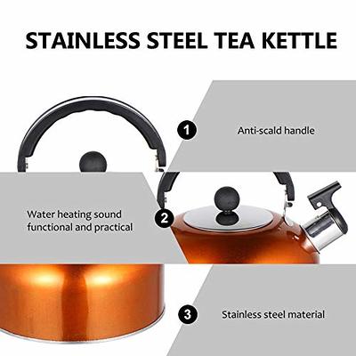 Sound Pot Teakettle Induction Cooker Whistling Thicken Water Heating Gas  Stove Boil Metal Jug Home-appliance