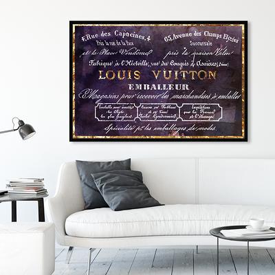 Oliver Gal 'Emballeur Violet' Fashion and Glam Framed Wall Art Prints Road  Signs - Black, Gold - Yahoo Shopping