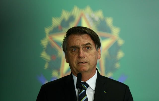 **ARQUIVO** BRASÍLIA, DF, 09.04.2019: O presidente Jair Bolsonaro durante cerimônia de posse do ministro da Educação, Abraham Weintraub, no Palácio do Planalto, em Brasília (DF). (Foto: Pedro Ladeira/Folhapress)