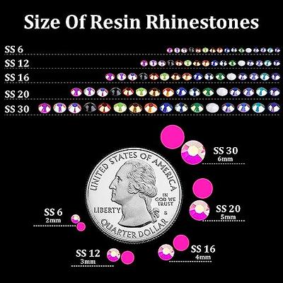 2500 Pc Hot Pink Rhinestones Jelly Rhinestones Resin Rhinestones Flatback  Rhinestones Non Hot Fix Rhinestones 
