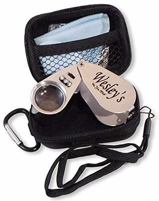 Illuminated Jewelers Loupe, USB Rechargeable 28mm Field 10X